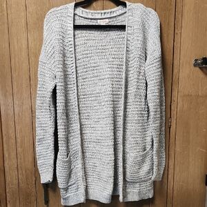 Cat & Jack Light Gray Knit Cardigan
